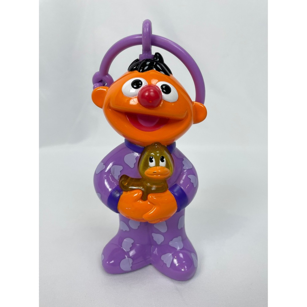 Mattel Sesame Street Ernie Light Up Pet Pal Music Figure Purple Pj's Rubber Duck